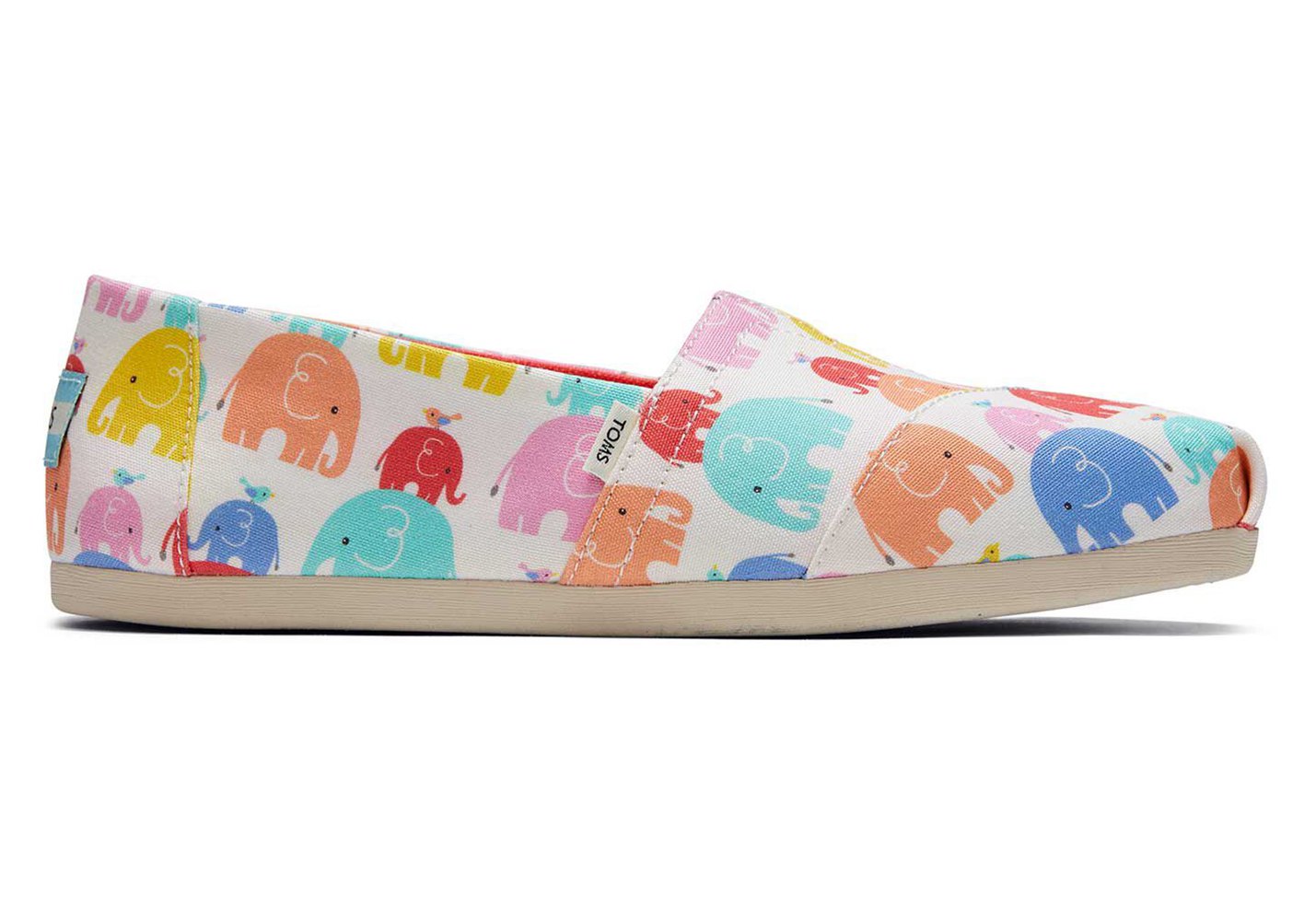 Toms Espadryle Damskie Kolorowe - Alpargata Elephants - 84AJCPFWQ